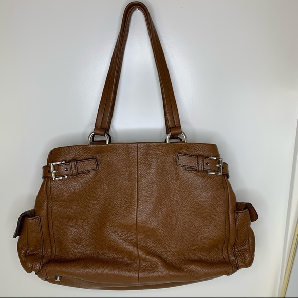 Prada Vitello Daino Buckle Side Pocket Leather Bag - Picture 2 of 16